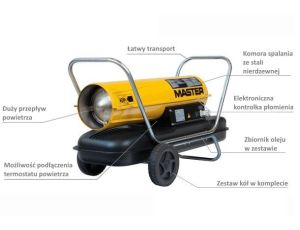 MASTER NAGRZEWNICA OLEJOWA  B150CED BEZ ODPROWADZENIA SPALIN 44KW - image 2