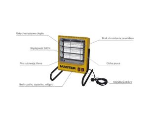 MASTER PROMIENNIK ELEKTRYCZNY  TS-3A 2,4KW.....