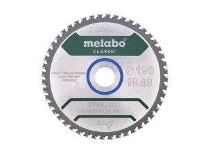 METABO PIŁA TARCZOWA FZ/FA 190x30x48z    STEEL CUT/SANDWICH PANEL CLASSIC