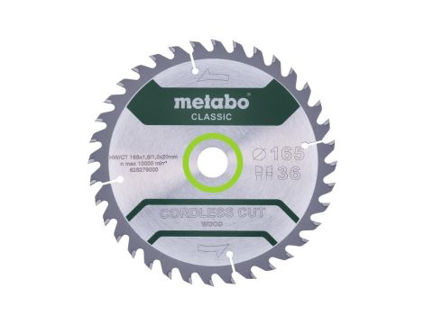 METABO PIŁA TARCZOWA HW/CT 165x20x36z    CORDLESS CUT WOOD CLASSIC