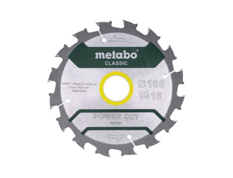 METABO PIŁA TARCZOWA HW/CT 165x30x16z    POWER CUT WOOD CLASSIC