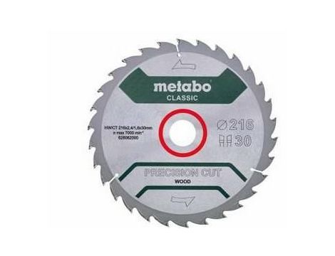 METABO PIŁA TARCZOWA HW/CT 216x30x30Z