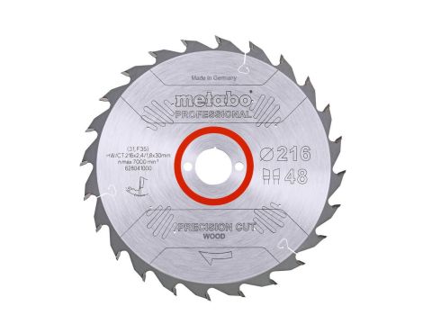 METABO PIŁA TARCZOWA HW/CT 216x30x48z    PRECISION CUT WOOD PROFESSIONAL