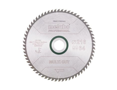 METABO PIŁA TARCZOWA HW/CT 216x30x64z    MULTI CUT PROFESSIONAL