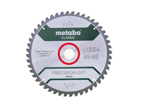 METABO PIŁA TARCZOWA HW/CT 254x30x48Z