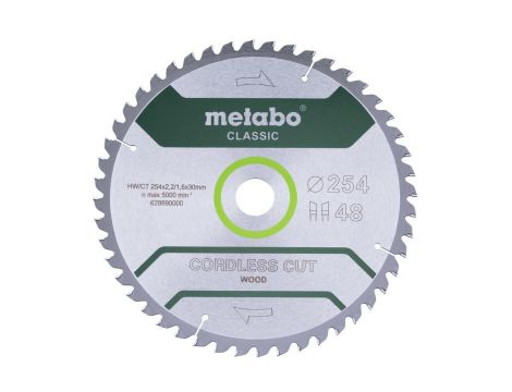METABO PIŁA TARCZOWA HW/CT 254x30x48z    CORDLESS CUT WOOD CLASSIC