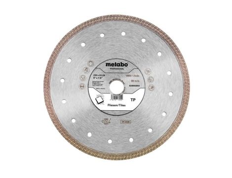 METABO TARCZA DIAMENTOWA DO PŁYTEK CERAMICZNYCH „PROFESSIONAL” 230 x 22mm