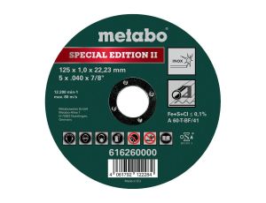 METABO TARCZA METAL 125×1,0×22,2mm DO STALI NIERDZ.