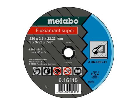 METABO TARCZA METAL 125×2,0×22,2mm DO STALI (WYPUKŁA)