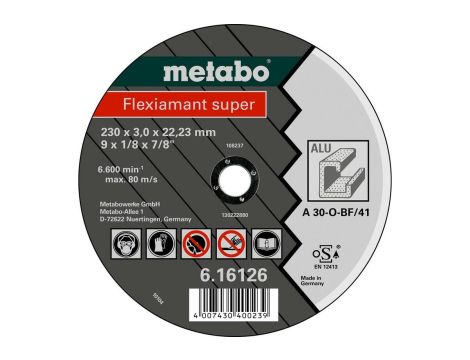 METABO TARCZA METAL 125×2,5×22,2mm DO ALUMINIUM