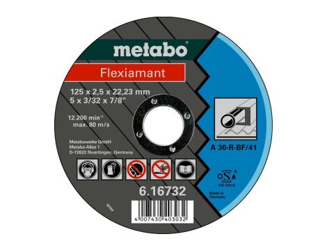 METABO TARCZA METAL 125×2,5×22,2mm DO STALI