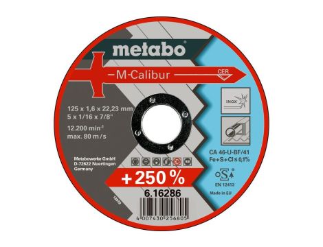METABO TARCZA METAL 125x1,6x22,2mm DO STALI