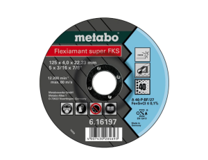 METABO TARCZA METAL 125x4,0x22,23 INOx