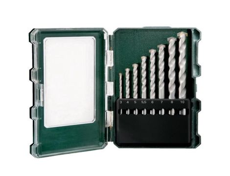 METABO ZESTAW WIERTEŁ DO KAMIENIA 8cz. 3/4/5/5,5/6/7/8/10 mm