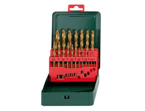 METABO ZESTAW WIERTEŁ HSS-TIN 19cz. 1- 10mm