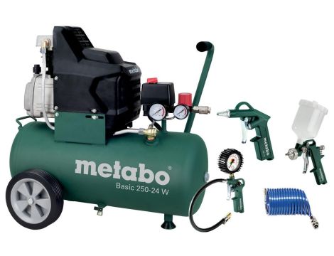 METABO KOMPRESOR BASIC 250-24 W + LPZ 4 230V 24L 8BAR 110L/MIN OLEJOWY