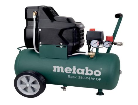 METABO KOMPRESOR BASIC 250-24 W OF 230V 24L 8BAR 120L/MIN BEZOLEJOWY