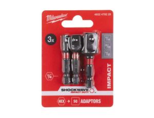 MILWAUKEE ADAPTER DO NASADEK UDAROWYCH ZESTAW 3szt.