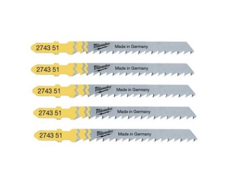 MILWAUKEE BRZESZCZ. T101D /5szt. DREWNO 75mm CZYSTE CIĘCIE DO 60mm.