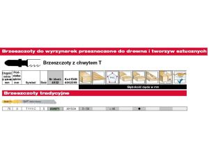 MILWAUKEE BRZESZCZ. T111C /5szt. DREWNO 75mm / CIĘCIE DO 50mm.