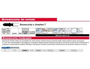 MILWAUKEE BRZESZCZ. T118B /5szt. METAL 55mm CIENKIE METALE 3-6mm.