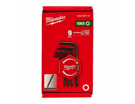 MILWAUKEE KLUCZ TORX ZESTAW KOMPAKTOWY 9szt.