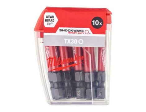 MILWAUKEE KOŃCÓWKA T30 x 50mm ShW /10szt. ###