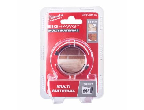 MILWAUKEE OTWORNICA BIG HAWG  51mm MULTI MATERIAL