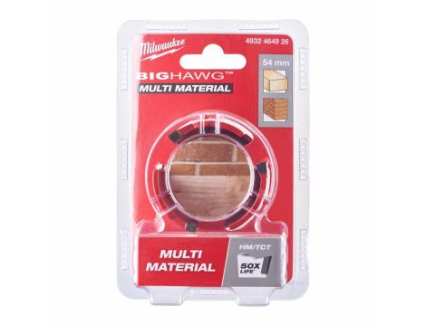 MILWAUKEE OTWORNICA BIG HAWG  54mm MULTI MATERIAL