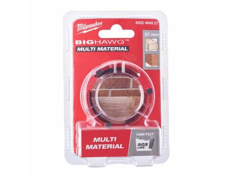MILWAUKEE OTWORNICA BIG HAWG  57mm MULTI MATERIAL