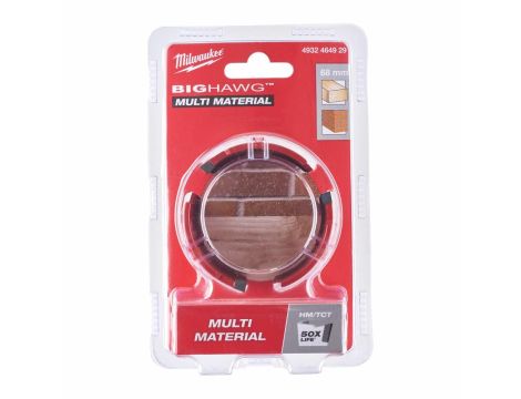 MILWAUKEE OTWORNICA BIG HAWG  68mm MULTI MATERIAL