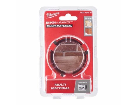 MILWAUKEE OTWORNICA BIG HAWG  70mm MULTI MATERIAL