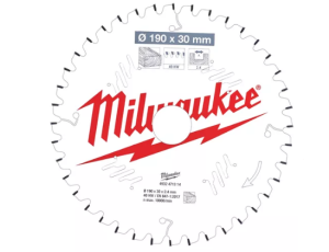 MILWAUKEE PIŁA TARCZOWA 190x30x2,4x40z DREWNO - SZYBKIE CIĘCIE CSB MS