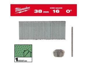 MILWAUKEE SZTYFTY 16G/38mm/0° DO M18 FN16GS /2500szt.