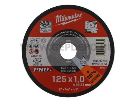 MILWAUKEE TARCZA M. 125x1mm PRO+ (200).