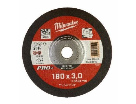 MILWAUKEE TARCZA M. 180x3,0mm PRO+