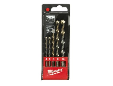MILWAUKEE WIERTŁO DO BETONU KPL.5szt. /4-5-6-8-10mm/