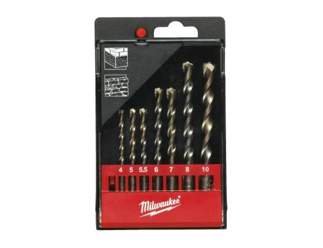 MILWAUKEE WIERTŁO DO BETONU KPL.8szt. /3-4-5-6-7-8-9-10mm/