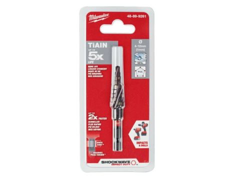 MILWAUKEE WIERTŁO STOPNIOWE UDAR. 4-12mm /1mm - 3