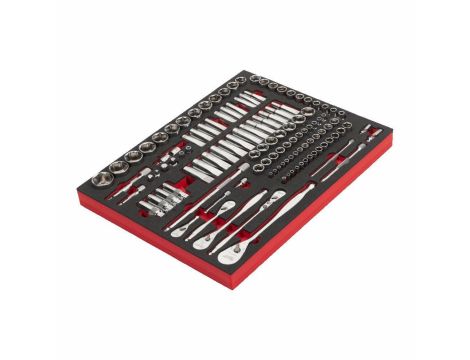 MILWAUKEE WKŁADKA PIANKOWA Z NASADKAMI I GRZECHOTKAMI 1/4",3/8",1/2"