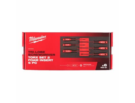 MILWAUKEE WKŁADKA PIANKOWA Z WKRĘTAKAMI  6szt. TORX %%% - 2