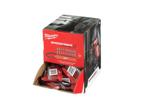 MILWAUKEE ZESTAW KOŃCÓWEK 10szt.+KARABIŃ UDAROWYCH