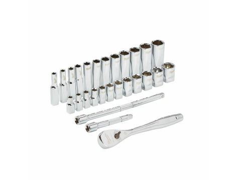 MILWAUKEE ZESTAW NASADEK 28 szt. 1/4" Z GRZECHOTKĄ - 2