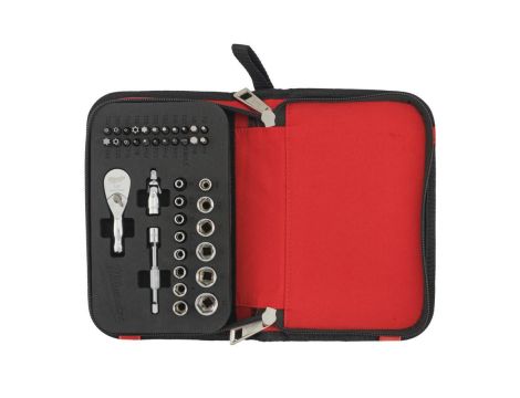 MILWAUKEE ZESTAW NASADEK I BITÓW Z GRZECHOTKĄ 39szt.