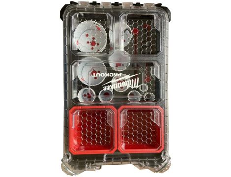 MILWAUKEE ZESTAW OTWORNIC 12szt. PACKOUT