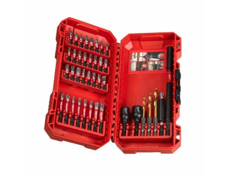 MILWAUKEE ZESTAW WIERTEŁ+KOŃCÓWEK 40szt ShW