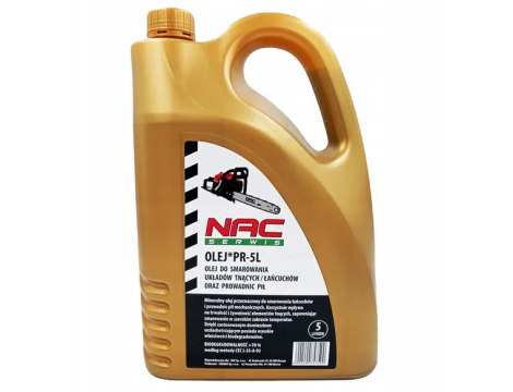 NAC OLEJ DO PROWADNIC I ŁAŃCUCHÓW  5L GOLD