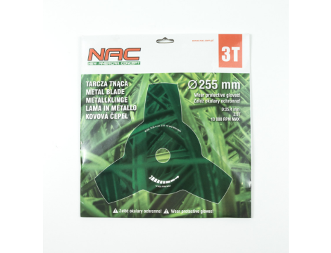 NAC TARCZA TNĄCA DO KOSY SPALINOWEJ 3Z/25,4/255