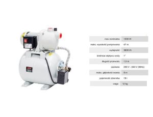 NAC HYDROFOR 1200W ZBIORNIK 19L 3600l/h