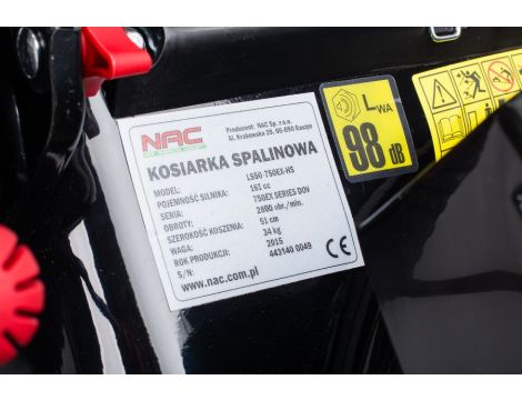 NAC KOSIARKA SPAL. NAPĘD B&S 161cc 750 DOV LS53-750EX-HS